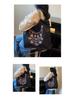 2026 Spring Japanese Style Eco-friendly Nylon Embroidered Tote - Large Capacity Casual Single Shoulder Bag for Women