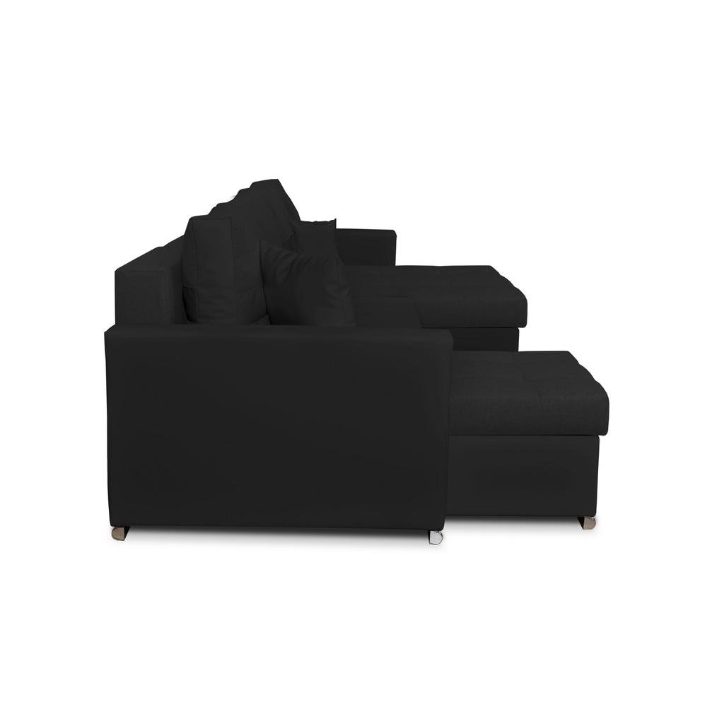Figo BIG Corner Sofa Bed Family Meble Black