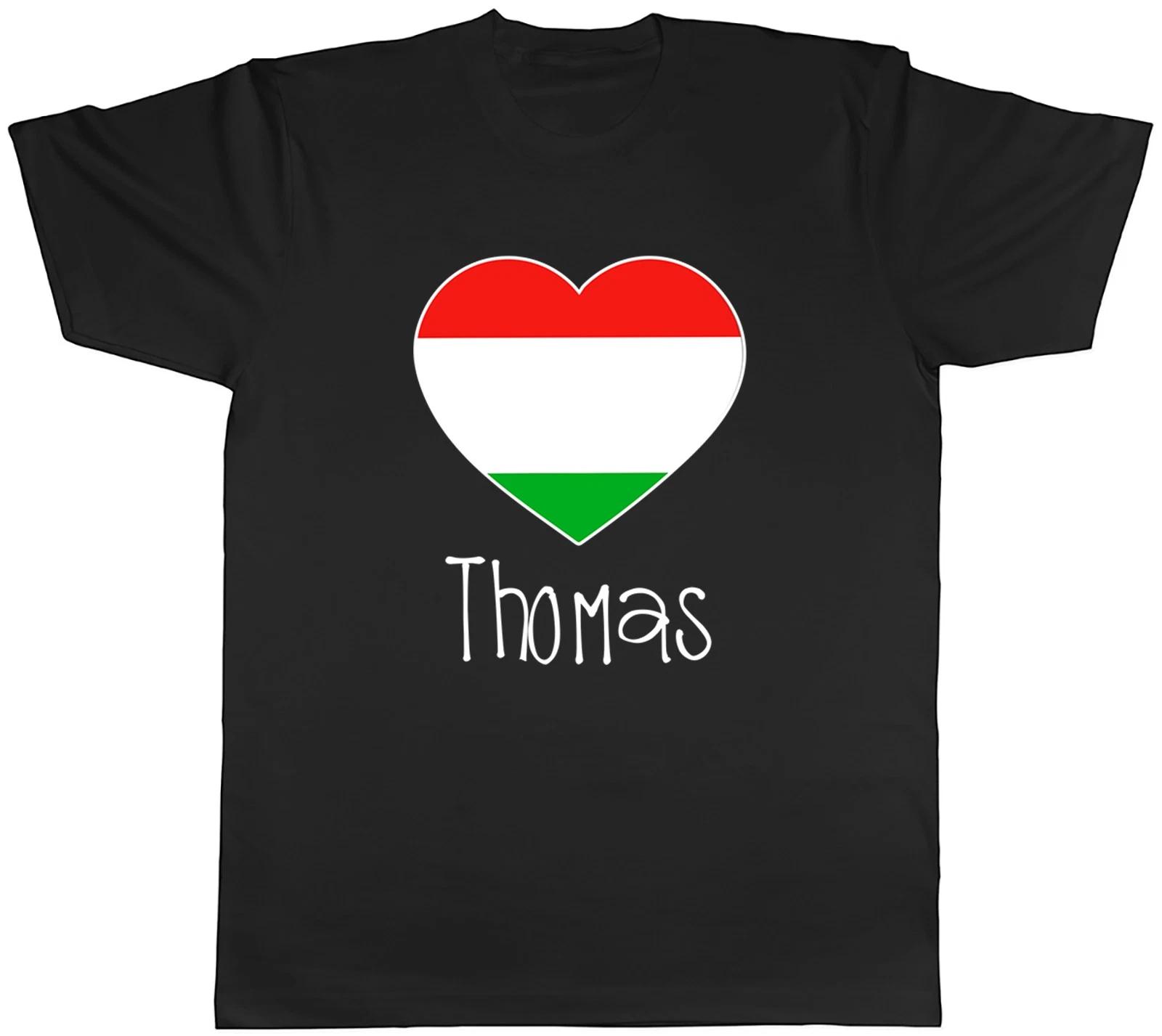 Personalised Love Hungary Football Fan Supporter Mens T-Shirt Tee Gift Top XL