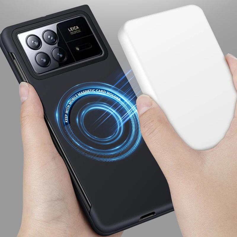 Luxury Matte Frameless PC Magsafe Case for Xiaomi Mix Fold 4 3 Magnetic Wireless Charge Shockproof Solid Color Skin Feel Hard Shockproof Protect Cover