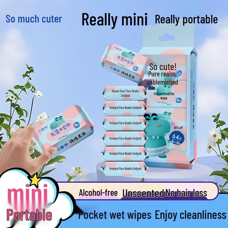 Kewodo Portable Baby Wet Wipes - Mini Pack for Hands, Mouth & Buttocks