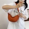 Dumpling Bag Stylish Versatile Lightweight Single-Shoulder Washed Fabric Bag Crossbody