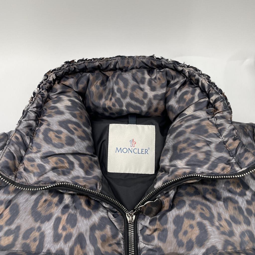 MONCLER ARGENTEE GIUBBOTTO down jacket Jacket 0 Leopard x BlackUsed