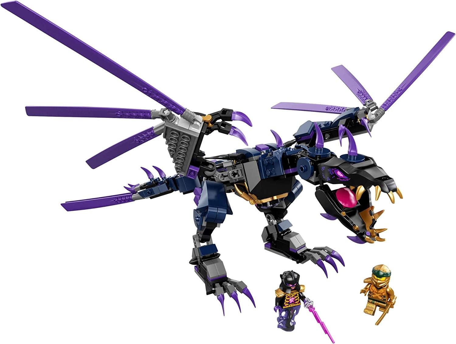 

LEGO Ninjago Темный Император Овердракон 71742 Игрушечный Блок Подарок Дракон Ниндзя Мальчики Возраст 7 лет и старше