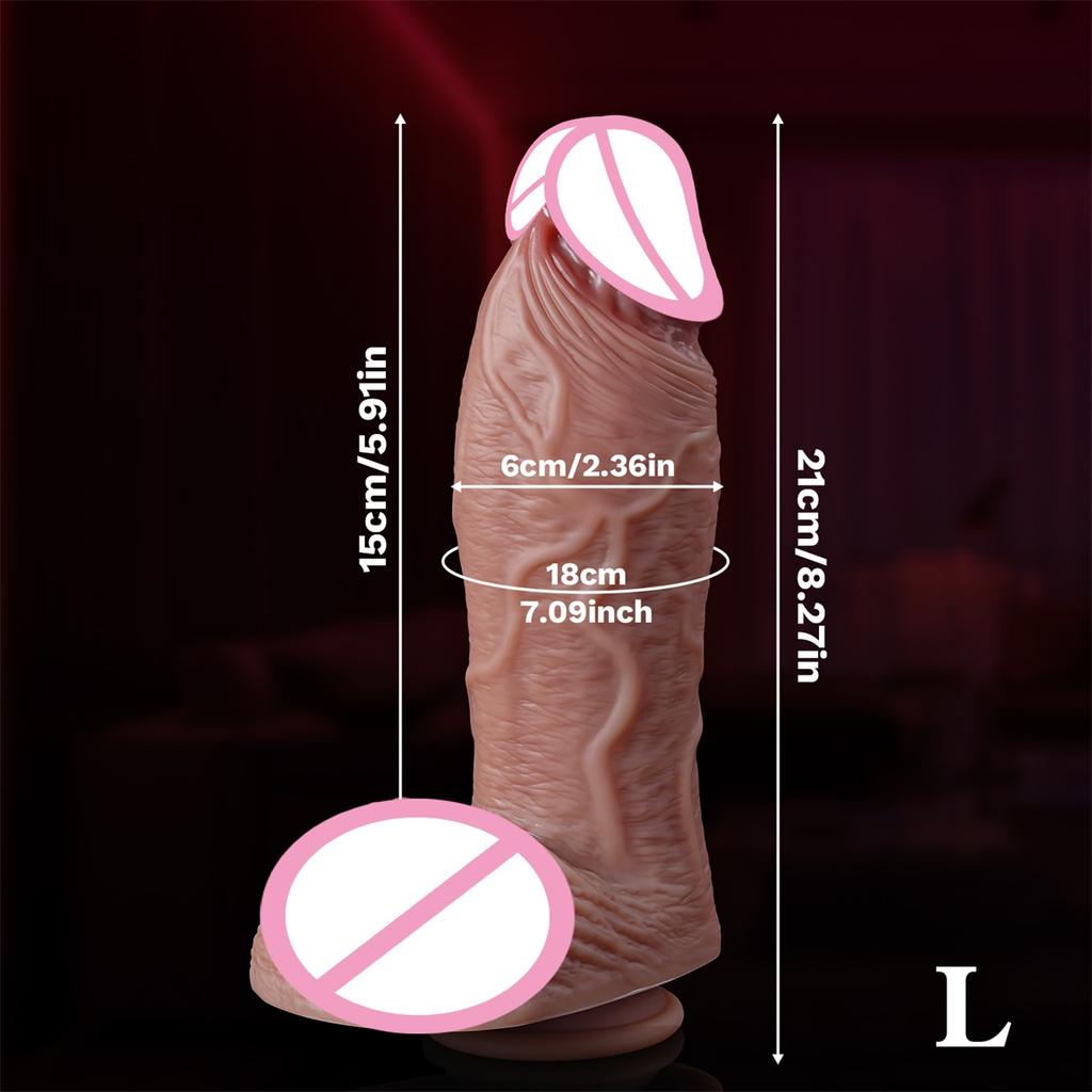 Super Thick Realistic Skin Dildos for Anal Huge Sex Toys Silicone Woman Vagina Adult Masturbator Cock Gay Big Dick Butt plug 18+