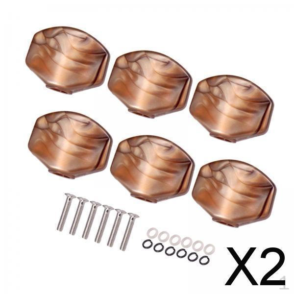 

2x 6x Колки Головка Колок Деликатные Плавные Заменяют Колковые Механизмы Кнопки