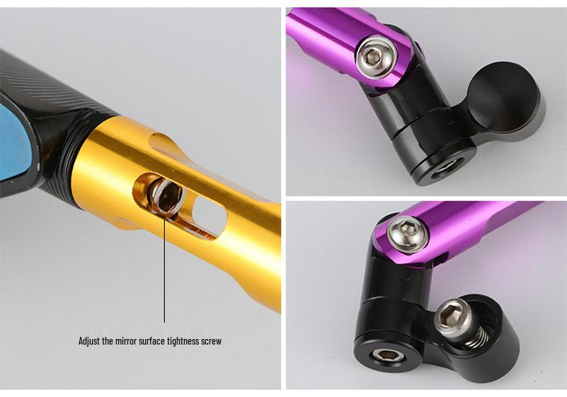 Durable Shockproof Aluminum Rearview Mirror for Motorcycles and Sports Cars