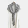 Solid Color Mesh Shawl 190×60cm Air-Conditioning Shawl  Spring Summer for Women