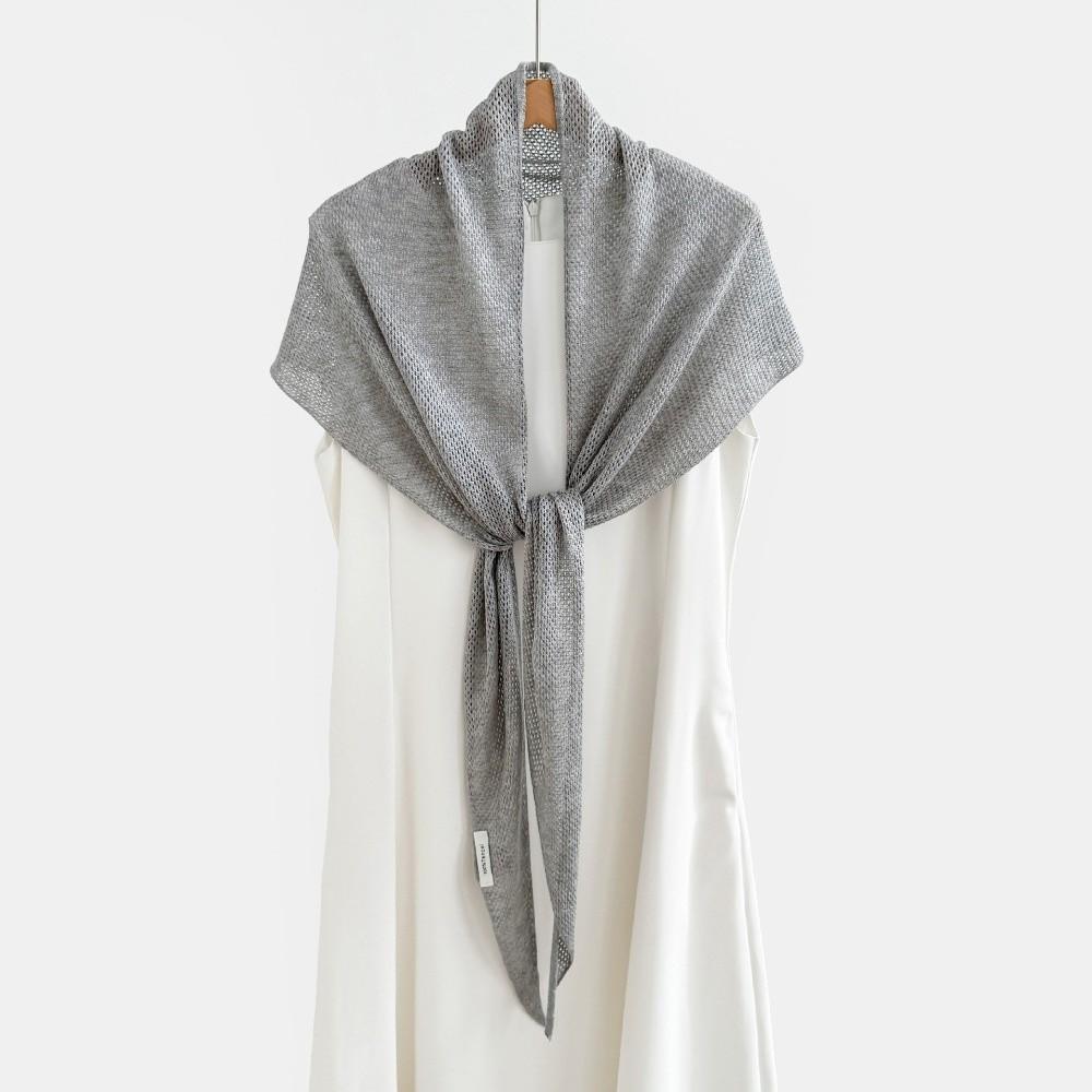 Solid Color Mesh Shawl 190×60cm Air-Conditioning Shawl  Spring Summer for Women