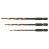 Star-M High-Speed Titanium Pilot Drill Bit Set A Silver