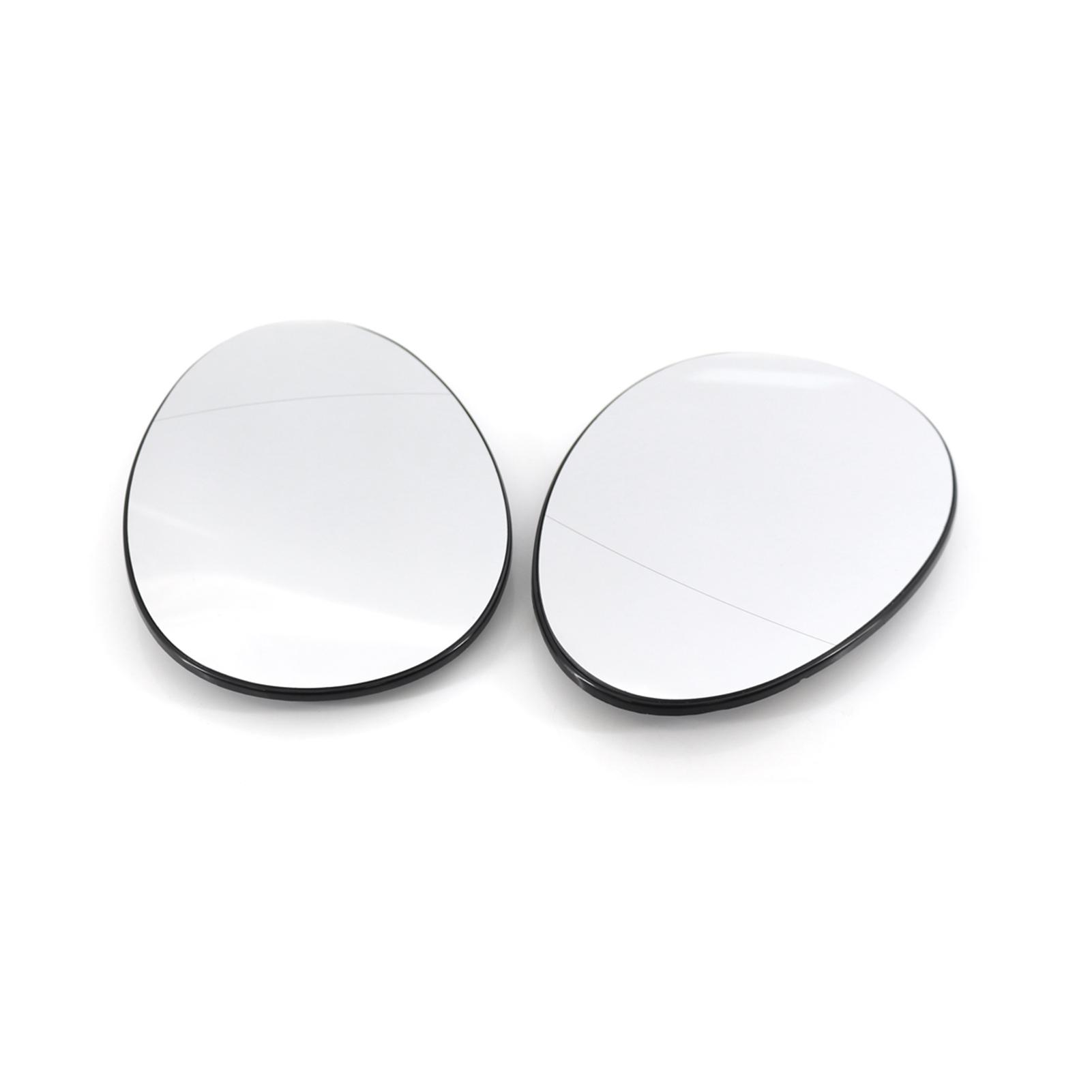

Rrview Mirror Glass with clip Replacement for R55 R56 R57 2007 to 2014 2pcs Hted Left Right