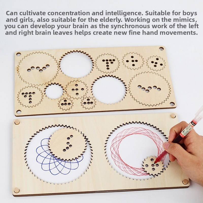 Childrens Educational Wooden Multifunction Practice Board With Handeye Coordination Training For Early Learning