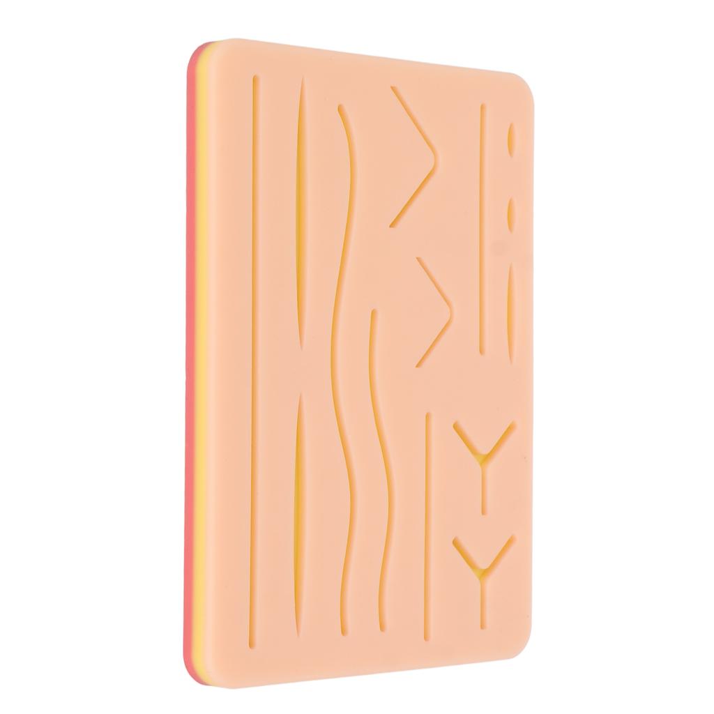 Medical Training Skin Model Lightweight Portable Simulation Silicone Suture Practice Pad for Student Nurses