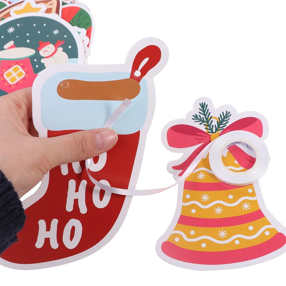 Tegneserie Julebannere Bokstav God Jul Flagg Ballong Vimpel Jule Draflagg Nyttår