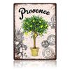 Vintage Floral Metal Sign 20x30cm Wall Decor