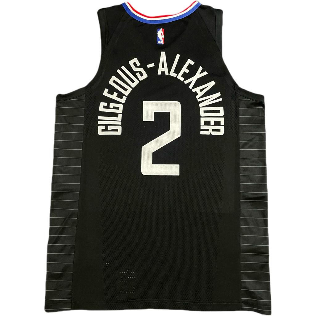 Nike X NBA Collaboration Clippers Alexander Soft Comfortable Versatile Skin-Friendly Basketball Jersey Men jersey Black AA9732-010