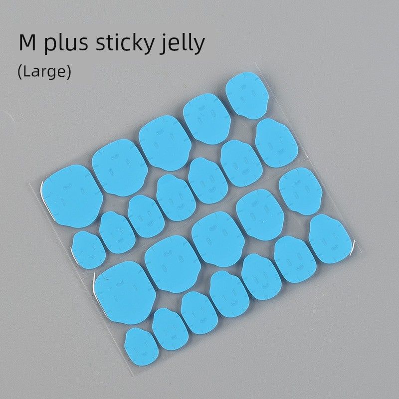

Wear Nail Jelly Glue Nail Stickers Strong High Viscosity Nail Shaped Piece Double-Sided Adhesive and Adhesive Waterproof Firm Detachable Meilan Big Jelly Gel (20 sheets/480 stickers)