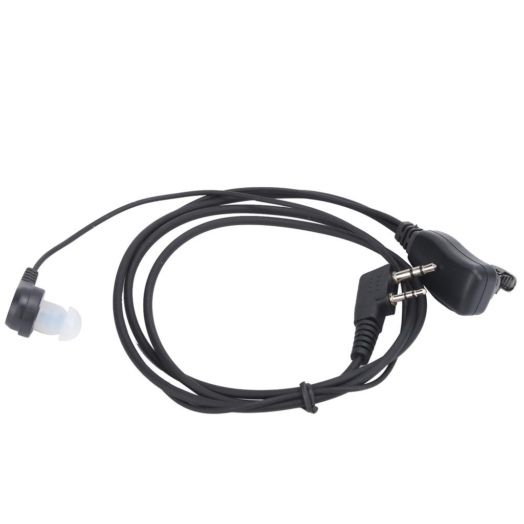 Walkie Talkie Earpiece Durable Denoise Headphone with Earplug Air Duct for Baofeng UV5R