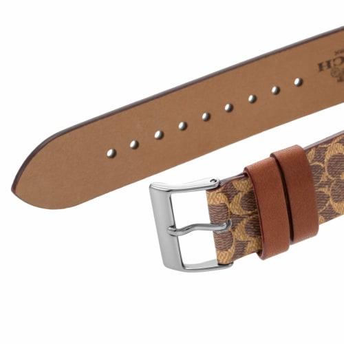 Coach PERRY Women's 36mm Silver Dial Stainless Steel Quartz Watch (14503122) in Brown