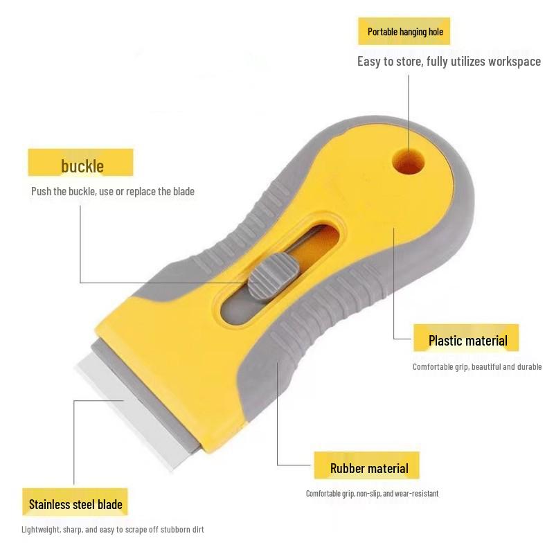 Multi-Functional Scraper Set for Glass, Film, Floor Cleaning, and Wallpaper