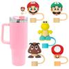 Cross-Border 10mm Straw Covers & Dust Plugs for Stanley Water Bottle - Cartoon Cup Accessories