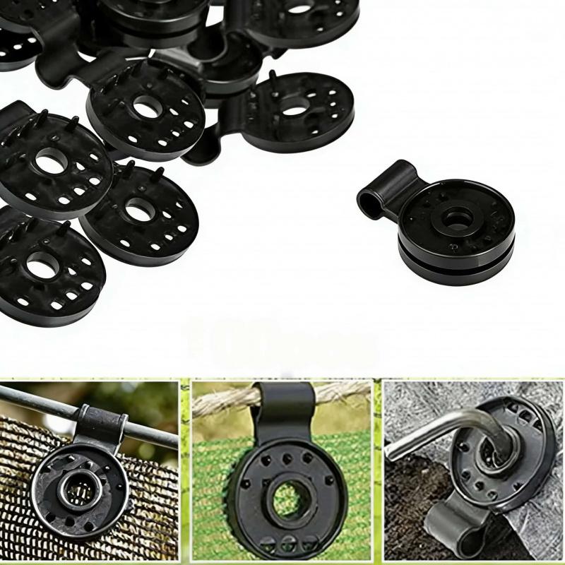 100-200Sheet Sunshade Net Fixed Clip Wind and Rain Resistant Locking Ring Durable and sturdy outdoor sunshade accessory