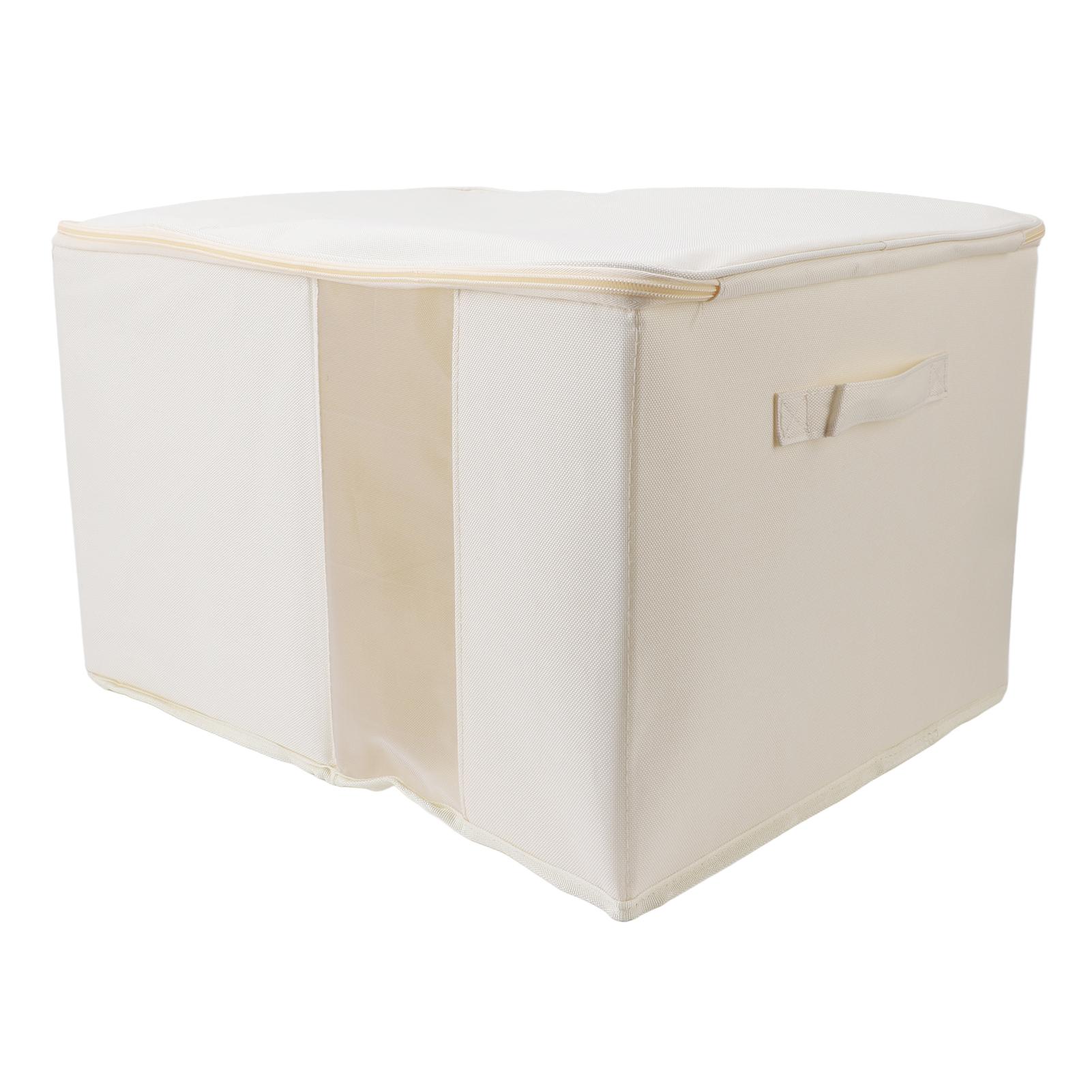 

Clothes Storage Bins Oxford Cloth Visible Clear Window Large Capacity Foldable Closet Organizer for Quilts Clothes Type 1