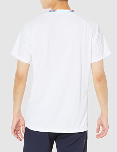 Tennis Spielhemd, Feuchtigkeitsableitend, Schnelltrocknend, Dynamotion Fit, Badminton, Unisex, Weiß, Größe M (62JA2501)