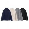 Womens Double-Breasted Short Wool Coat Casual Neutral Style Classic Versatile Fashion Outerwear