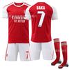 Arsenal Home Champions League Jersey #7 Saka #8 Odegaard #41 Rice