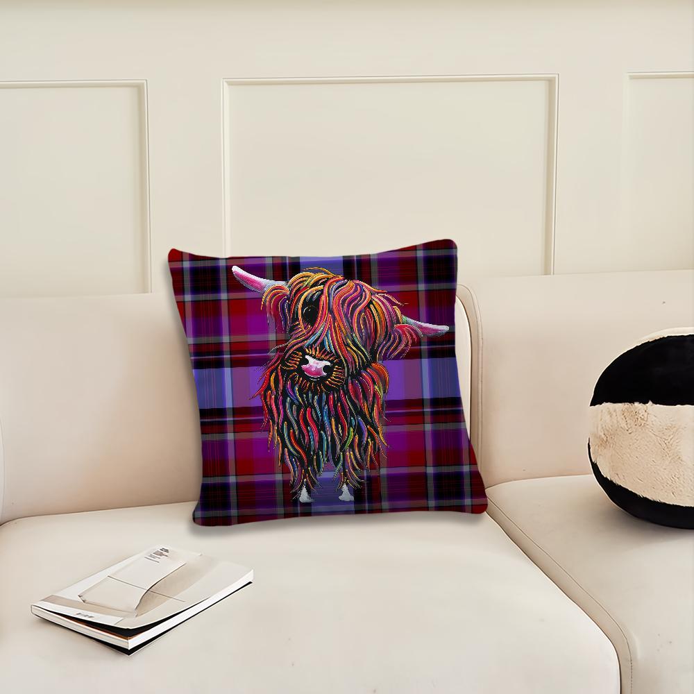 Funny Highland Cow cushion cover Pillow Cover Decoration Room Home Sofa living Office Car Nordic Simplicity