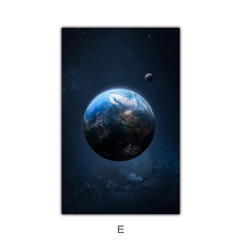 

Астронавт астрономические исследования космических планет, холст, картина, принт, скандинавские детские настенные постеры для спальни, фотографии, декор 30x40cm No Frame