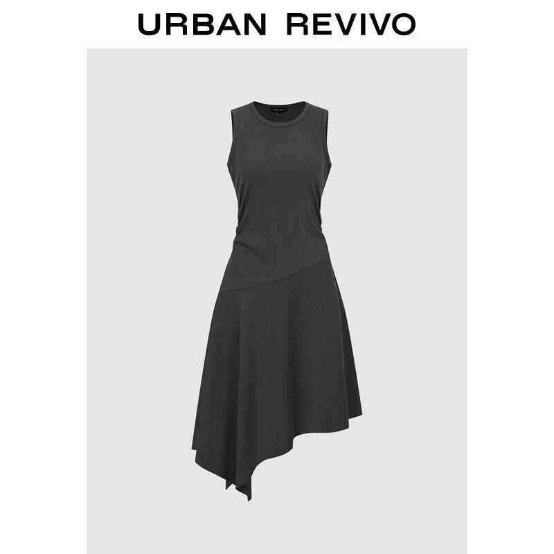 UR2026 Women s Sleeveless Irregular Hem A-Line Dress S