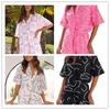 Summer Print Casual Loose Two Piece Set Shirt Women Fashion Plus Size Shorts Sets Beach Holiday Simple 2 Piece Suit Women Blouses Tops 24348