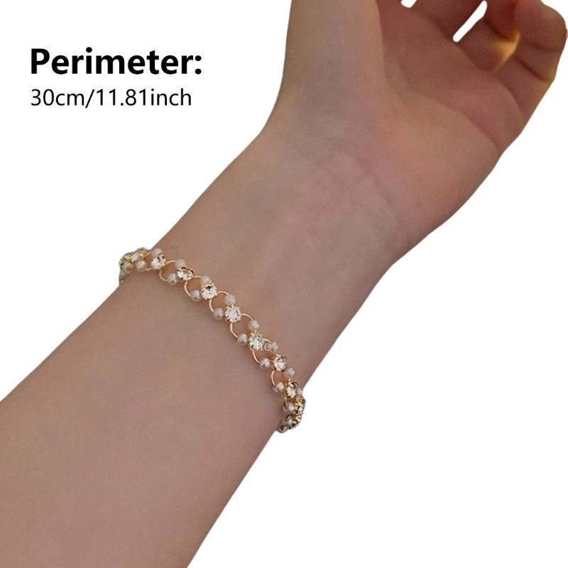 Alloy Jewelry Featuring Beads Everyday Wear Bracelet Suitable for Enhancing the Style of Youthful and Fashion Women