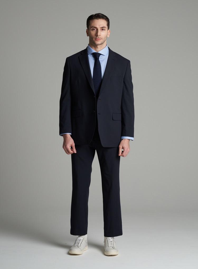 Comspace1980 [M~5Xl] Basic Single Setup Blazer [Navy]