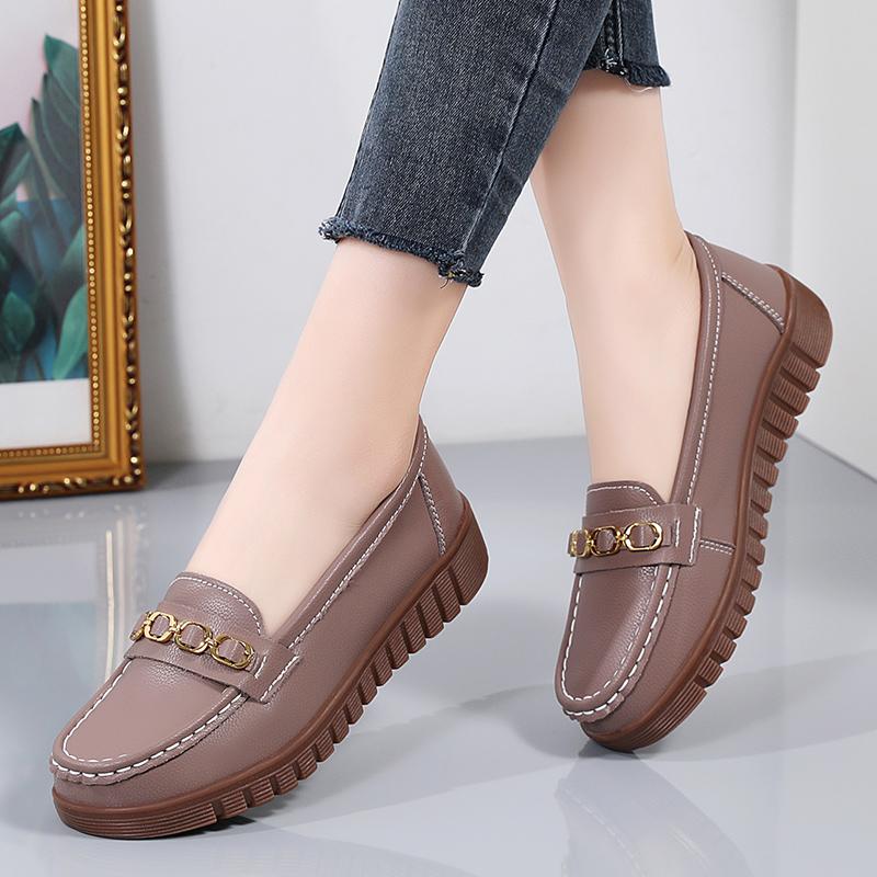 Fashion Round Toe Women Casual Shoes Luxury Brand Female Slip On Loafers Ladies Flat Shoes Designer Shoes Women Sneakers Chaussure Femme