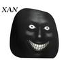 Vehicle Interior Comfort Accessories Halloween Car Headrest Cover, Scary Pattern Print Stretchable Soft Fabric Guard Protector, Breathable Polyester