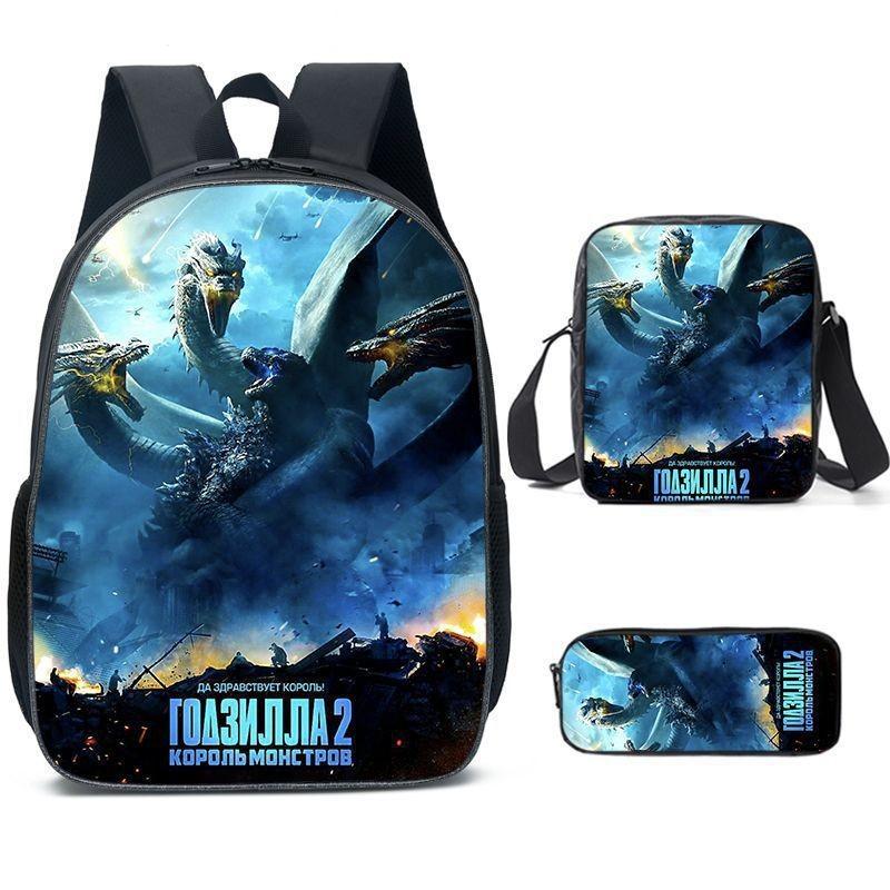 Shoulder Anime Cartoon Bag Pencil Case Kids School Pack For Daily Use