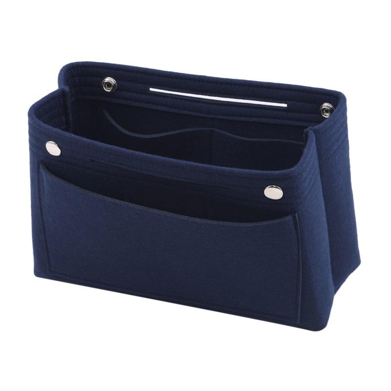 Felt Insert Bag Fits for Handbag /Bucket Bags Liner Bag Felt Makeup Bag High Quality Solid Color Support Travel Portable Insert Purse Organizer