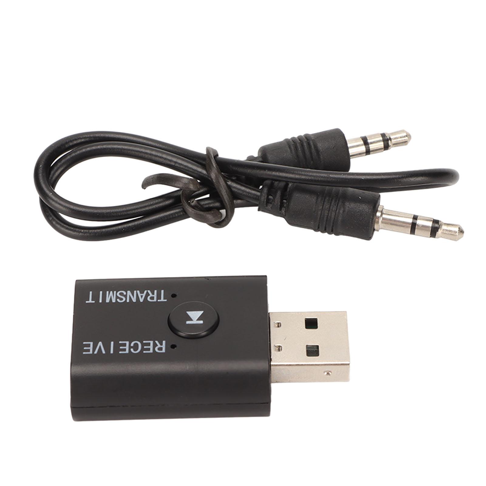 

USB Bluetooth Transmitter Receiver 2 in 1 Portable 3.5mm Wireless Bluetooth Adapter for Home Stereo
