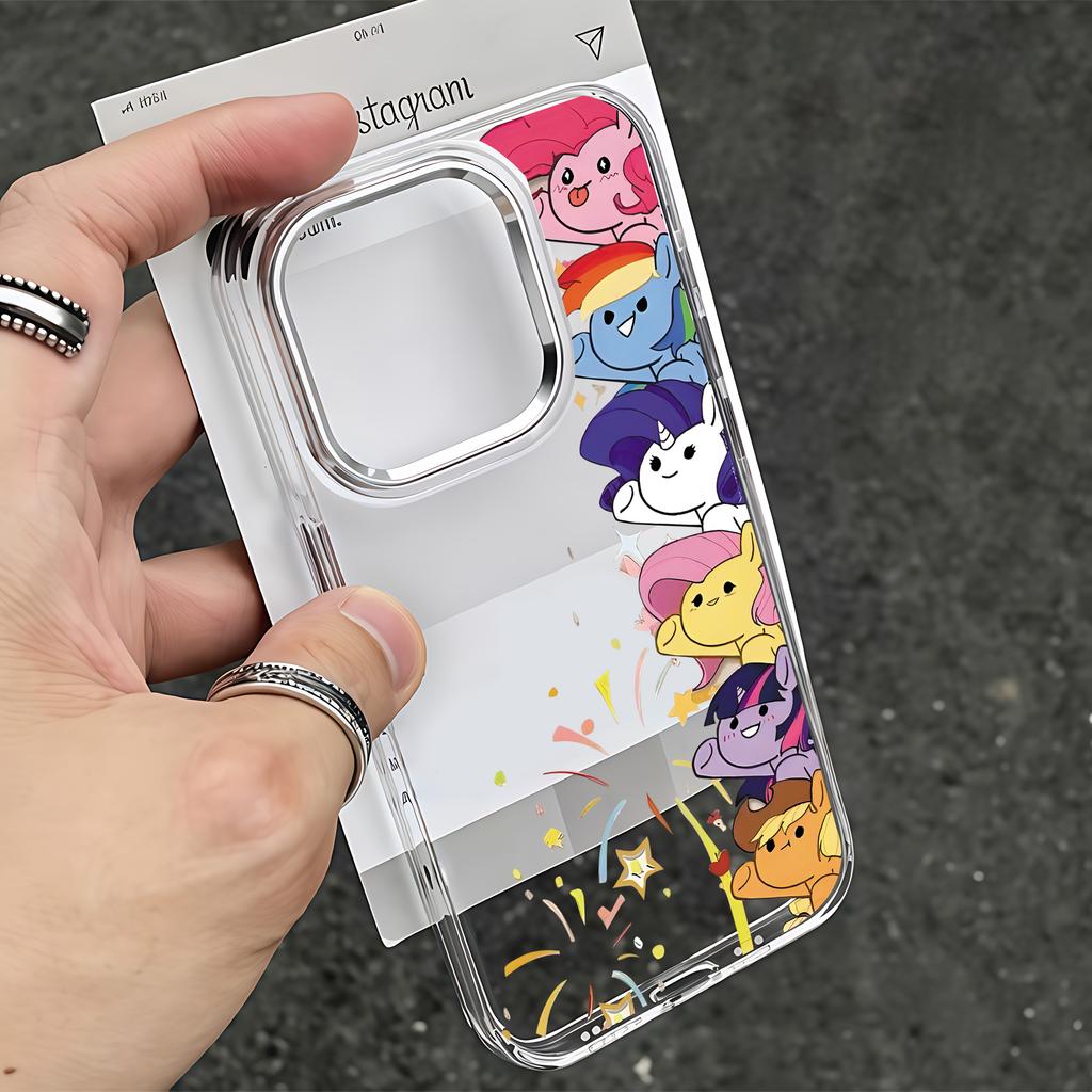 Cute Pink Ponys Phone Case For Google Pixel 10 9 8 7 8A 9A XL Pro 4G 5G Transparent Soft Silicone TPU Back Cover