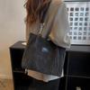 New simple suede shoulder bag women's tote cloth