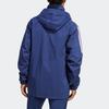 Adidas Performance Italy Condivo 22 Rain Jacket Striped Comfortable Breathable Hooded Football Shirt Men Jacket Dark-Blue HS9841