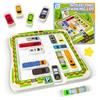 MUFUSHAN Magnetic Parking Puzzle, Educational Toy with 15 Cars, 360 Challenges, and Huarong Road Design for Kids Ages 14 and Under, Logic Training