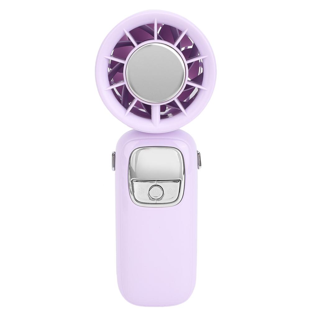 Portable Handheld Turbo Fan 100 Gears Ice Cooling Foldable Neck Hanging Mini Handheld Fan with LED Display for Travel