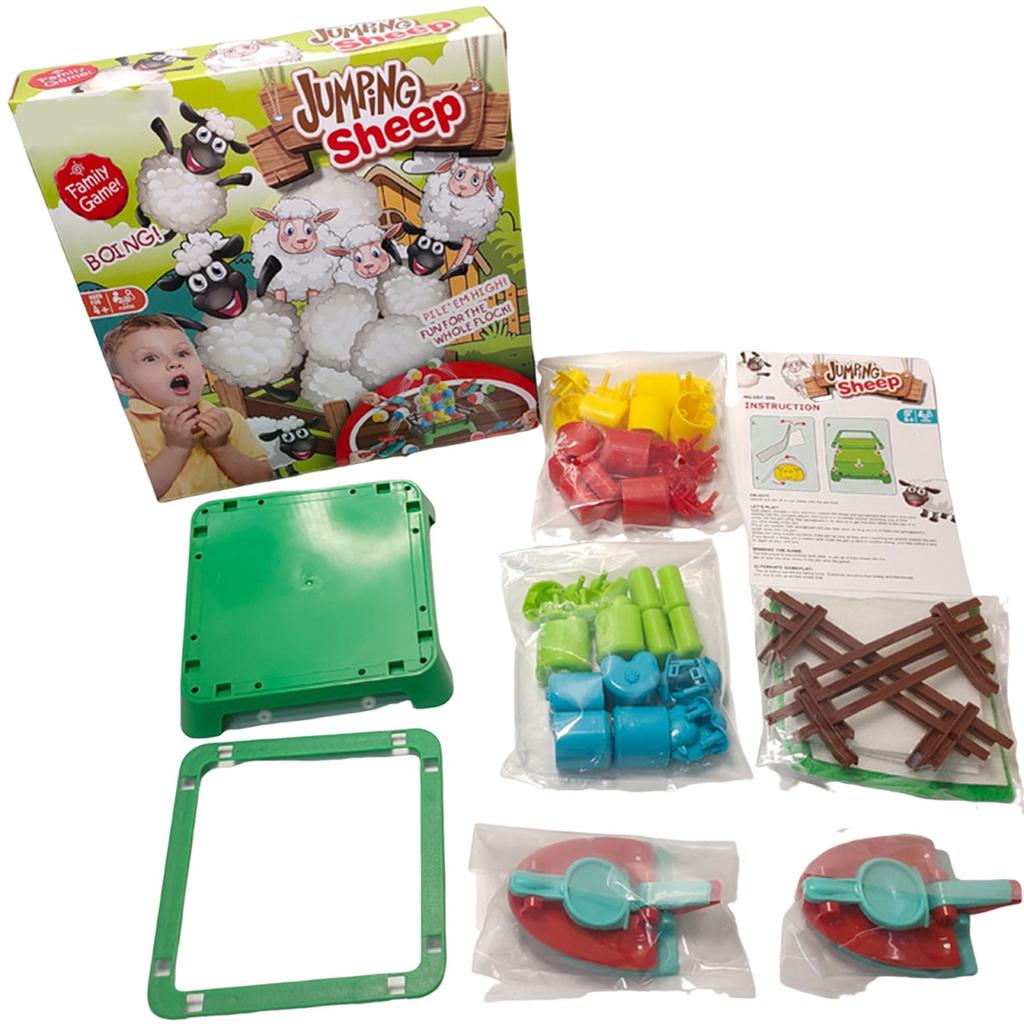Jumping Sheep Board Game,Catapulting Sheep Game For 4-12 Kids,Sheep Tabletop Family Game,2-4 Players