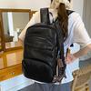 Student PU Schoolbag Large Capacity Backpack