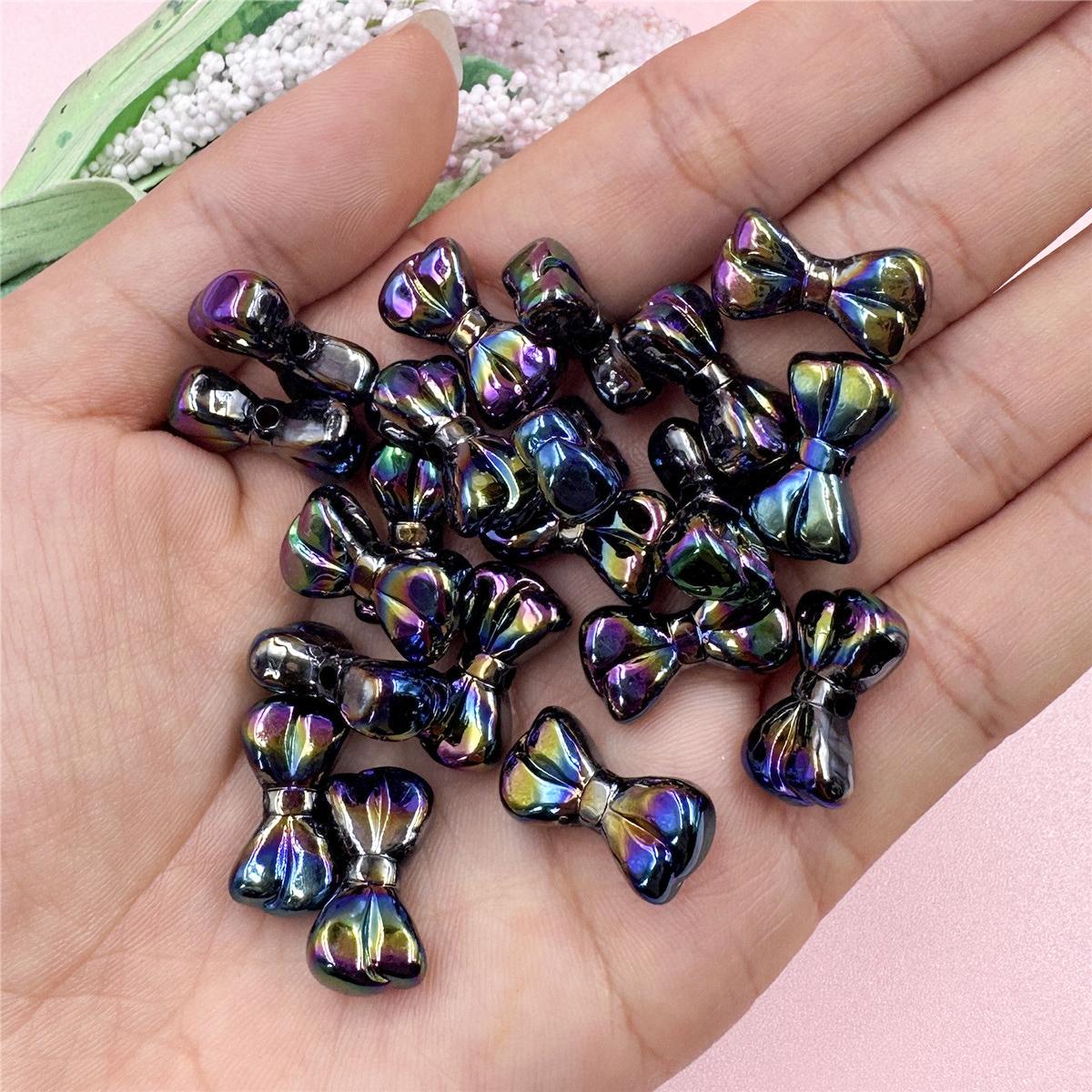 

Hanmade маленькие бусины-бантики, модное ожерелье, ослепительное, 9,7*17,9 мм, брелок, изготовление бусин своими руками, материал акрил, 20 шт. для браслета, подвески