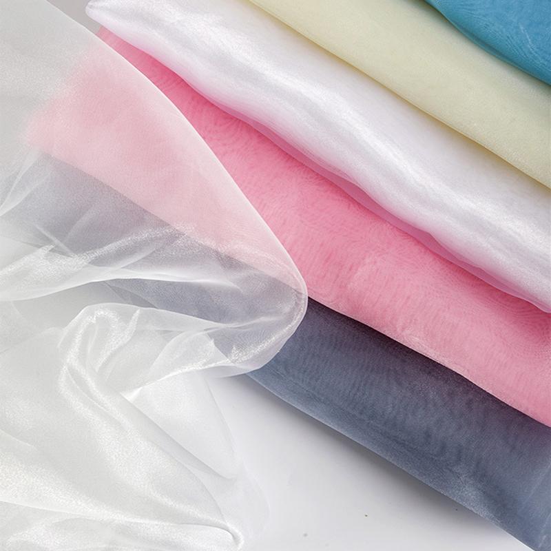 Curtain Wedding Tent Organza Fabric 100% Polyester Anti Pill Medium Weight for Girls Accessories Craft Bridal Occasions Home